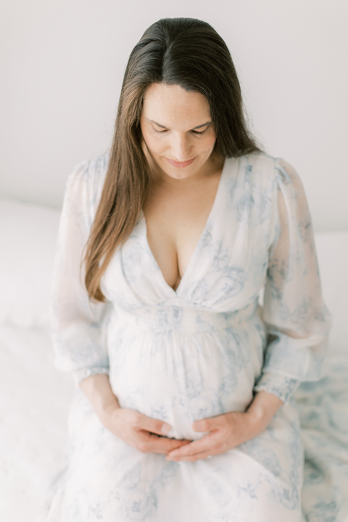 lancaster maternity session in blue