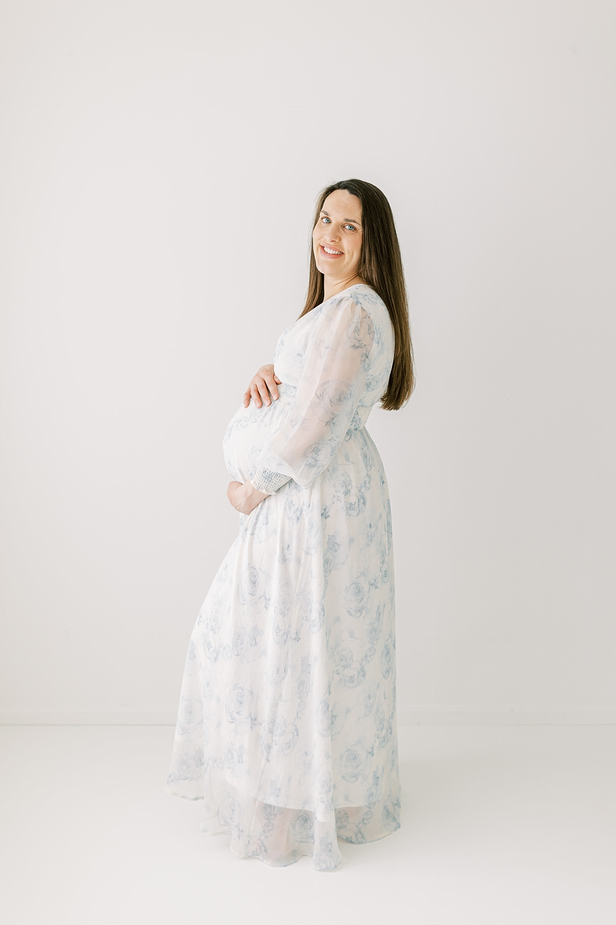 lancaster maternity session in blue