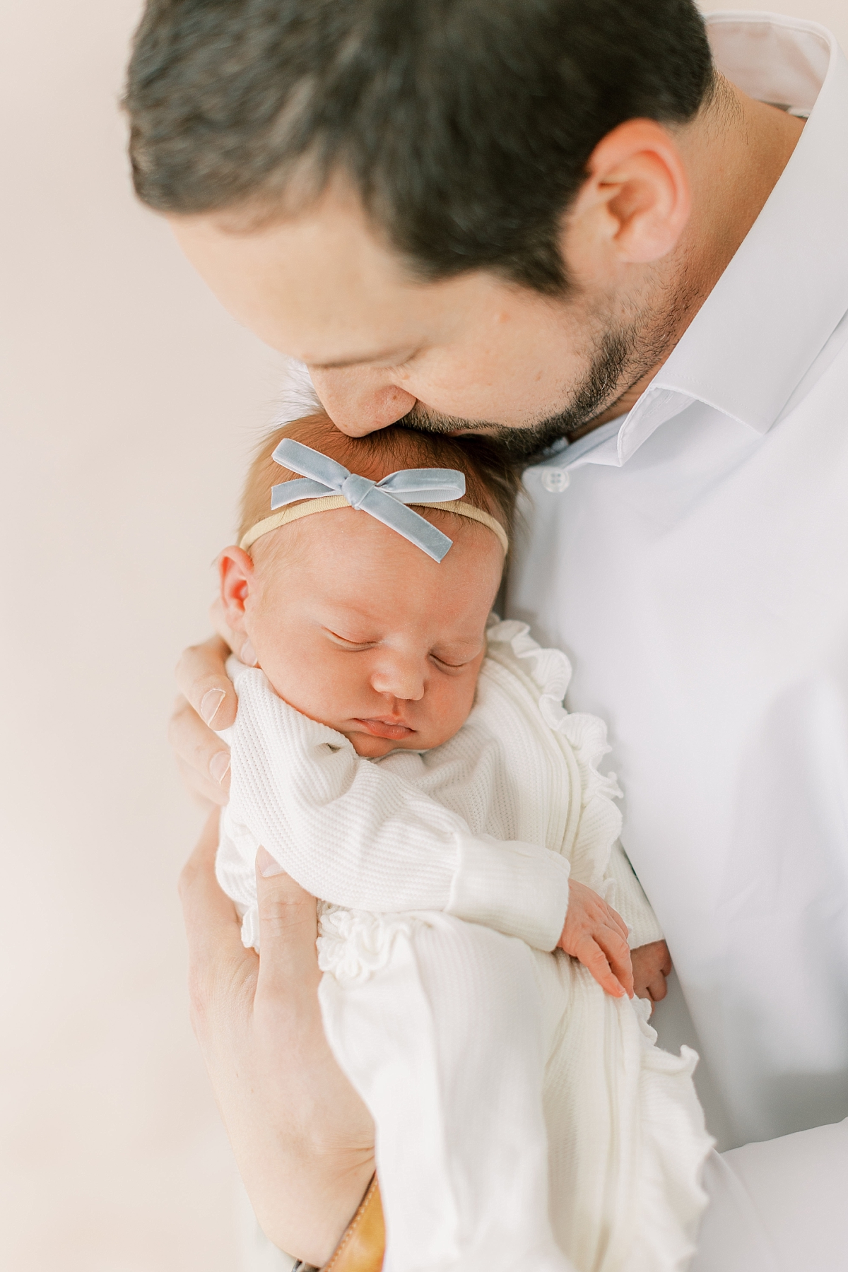 newborn baby girl with dad
