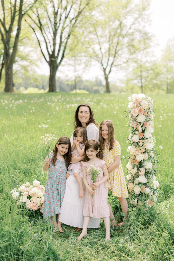 floral motherhood mommy and me session lancaster, pa