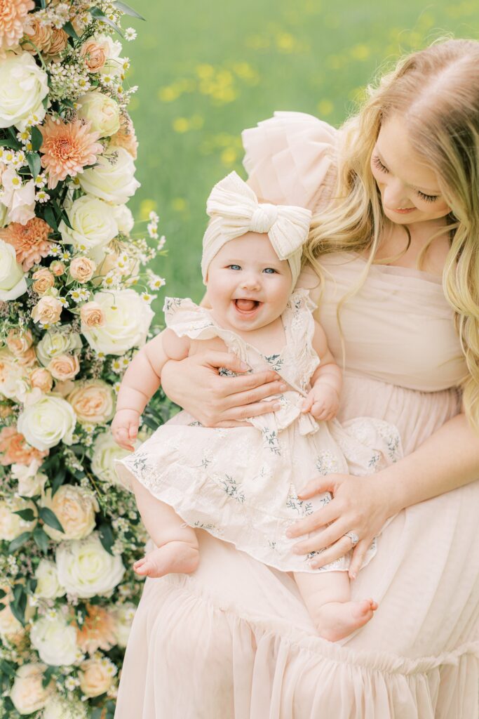 floral motherhood mommy and me session lancaster, pa