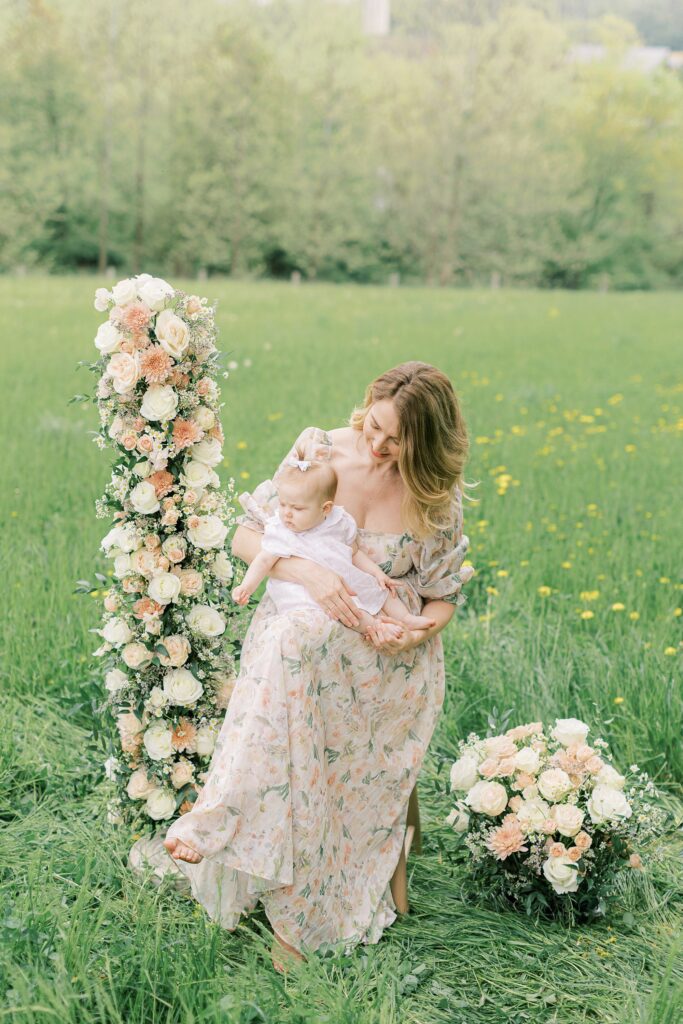 floral motherhood mommy and me session lancaster, pa lititz pa