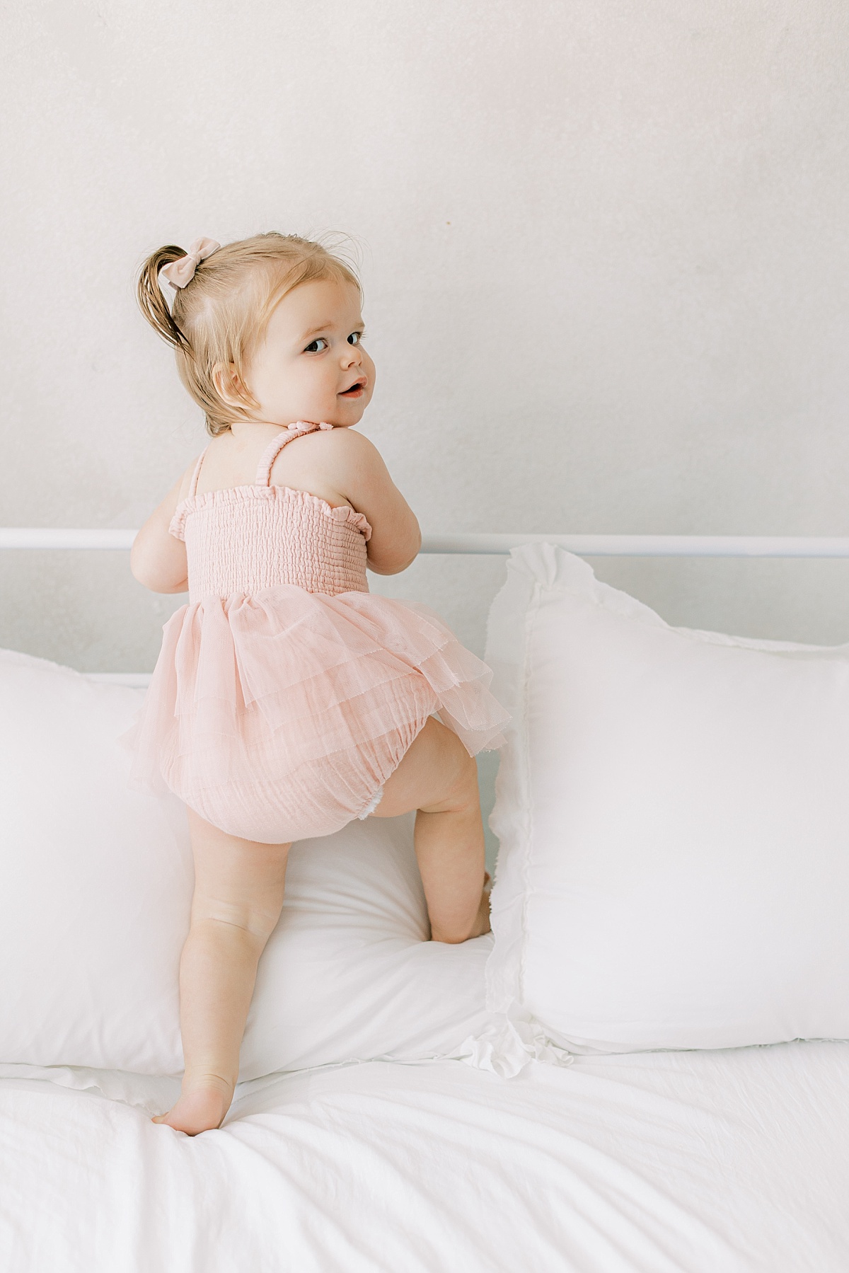 Lancaster, PA first birthday milestone session baby girl